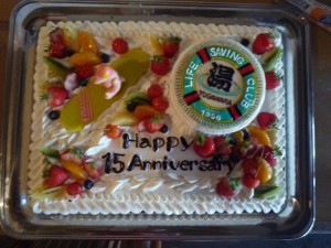 15周年記念ケーキです！